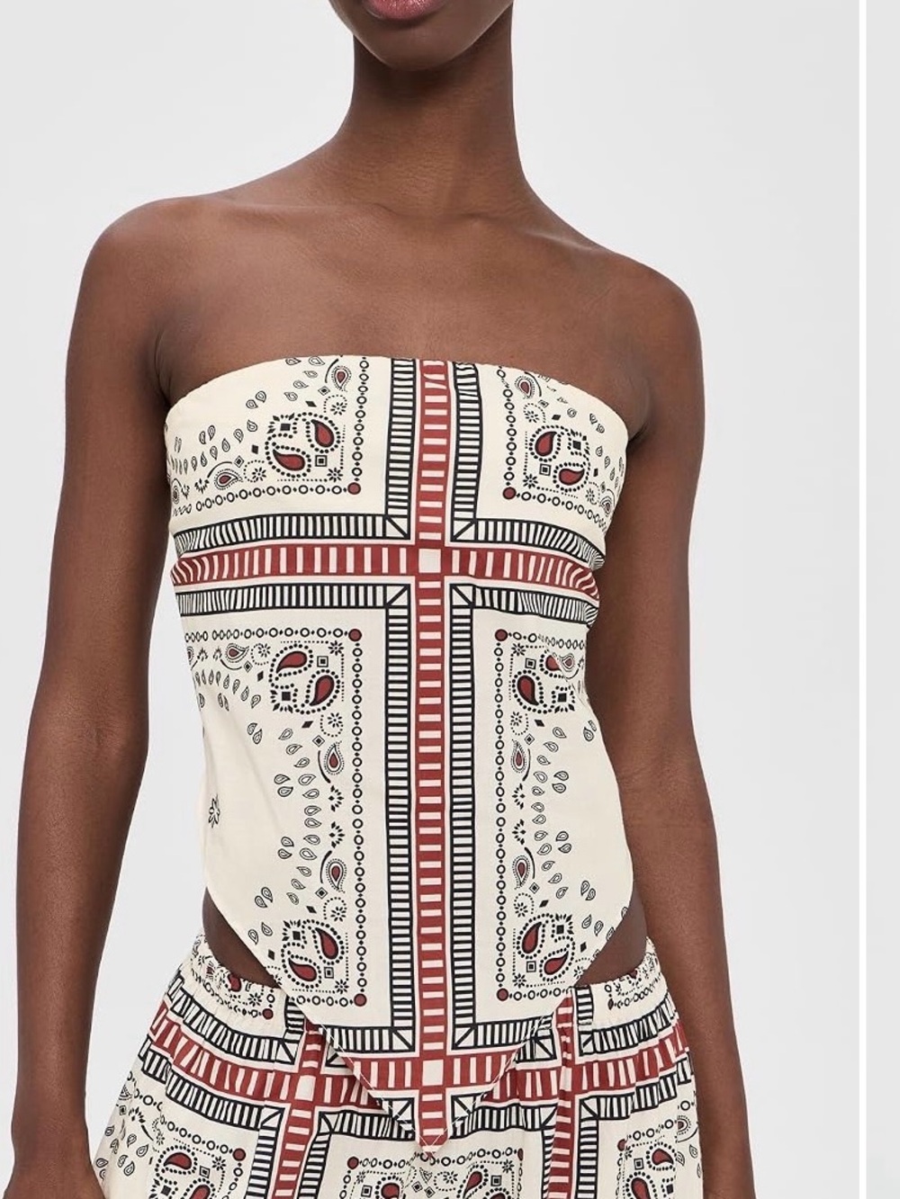 Playa Lucila Bandana Print Top XS NWOT